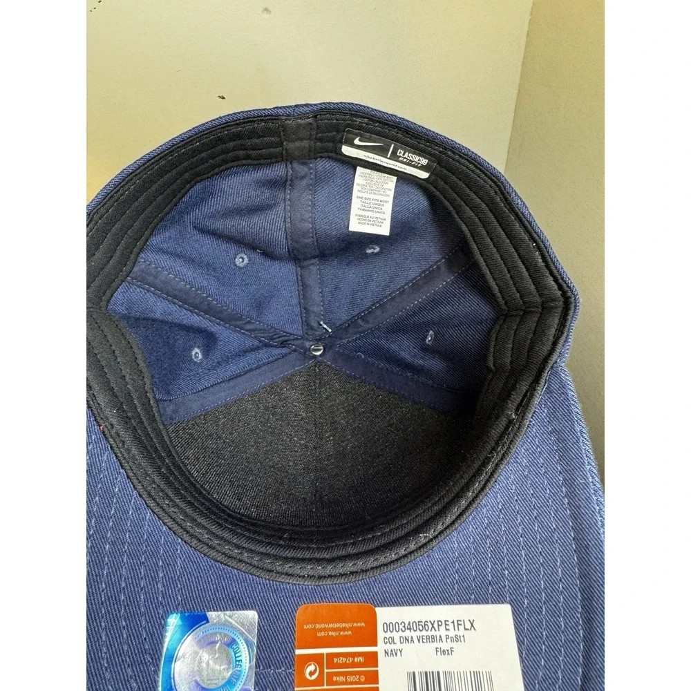 Nike Penn State Nittany Lions Verbiage Swoosh Flex DNA Navy Classic 99‎ Hat
